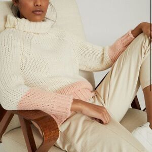 Reiss Chunky Knit Roll Neck Sweater .Size M